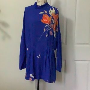 NWT Free people blue floral dress/tunic